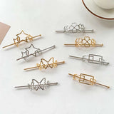 Geometric Style Hairpin for Women Wedding Head Jewelry