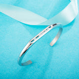 CZ Cuff Bracelet Stainless Steel Bangle for Women