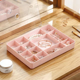 Jewelry Storage Box with Lid Multi-Grid Plastic Cases