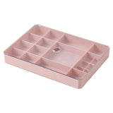 Jewelry Storage Box with Lid Multi-Grid Plastic Cases