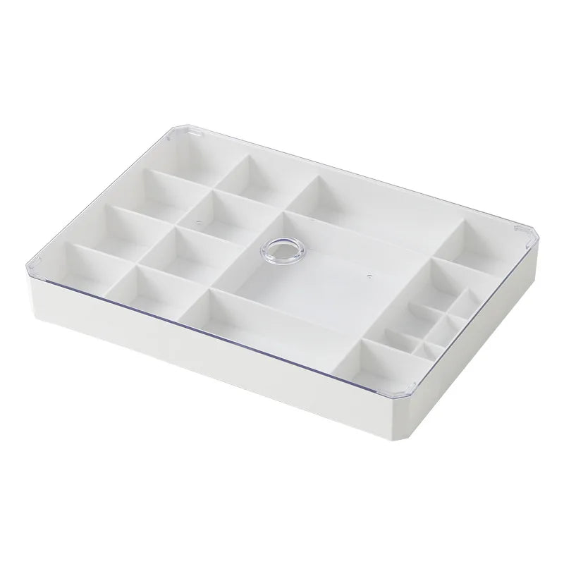 Jewelry Storage Box with Lid Multi-Grid Plastic Cases
