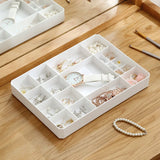 Jewelry Storage Box with Lid Multi-Grid Plastic Cases