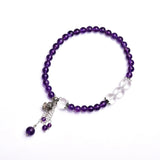 Natural Amethyst Anklet Beaded Anklets Summer Beach Rope Crystal Anklet Bracelet