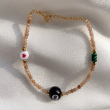 Natural Crystal Beaded Bracelets Women Friendship Jewelry