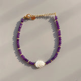 Natural Crystal Beaded Bracelets Women Friendship Jewelry