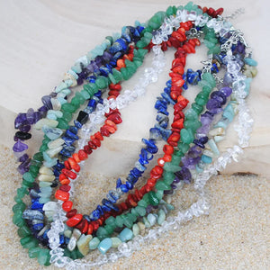 Natural Amethyst Aventurine Beaded Necklace