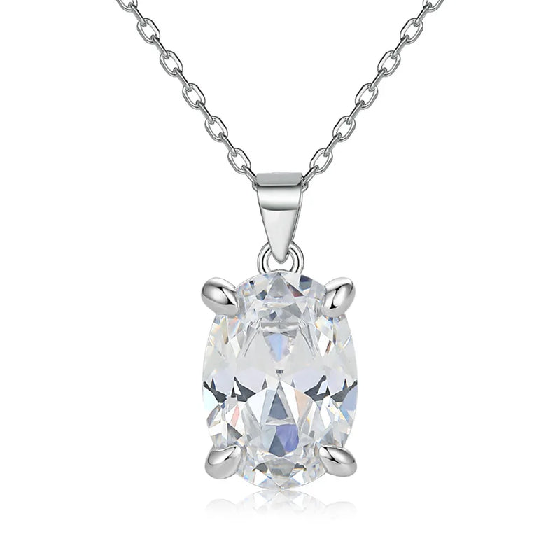 Zircon Pendant Necklace Female Hot S925 Silver