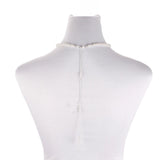 Pearl Long Necklace Backless Dress Accessories Layered Jewelry