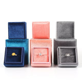Gray Velet Jewelry Display Box for Female