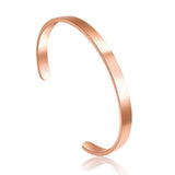 Adjustable Stainless Steel Bangles Flat Bracelets Waterproof Charm Wedding Gift
