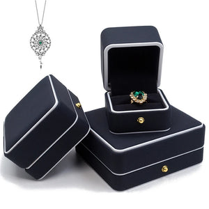 PU Leather Jewelry Packaging Box Portable Earring Holder
