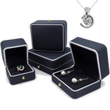 PU Leather Jewelry Packaging Box Portable Earring Holder