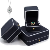 PU Leather Jewelry Packaging Box Portable Earring Holder