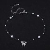 Butterfly Pendant Clavicle Chain Necklace