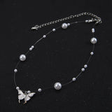 Butterfly Pendant Clavicle Chain Necklace