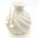 Freshwater Pearl Dangle Earrings 14K Filled Hand Classic Earrings