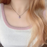 Pink Love 3-Piece Necklace Ring Bracelet Set for Women