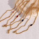 Zircon Stainless Steel Bracelet Double Bead Chain High Jewelry