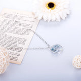 Stone Chip Beads Pendant Necklace for Women Christmas Gift