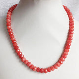 Vintage Faceted Light Red Ruby Bracelet