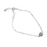 925 Sterling Silver Bracelet Crystal Bangle for Women