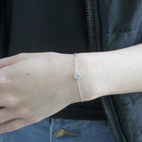 925 Sterling Silver Bracelet Crystal Bangle for Women
