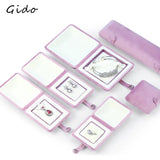 Red Double Open Marriage Jewelry Box - Wedding Ring Pendant Box