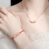 Red Rope Lanyard Hand Jewelry Gift for Birthday Christmas