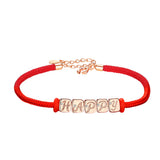 Red Rope Lanyard Hand Jewelry Gift for Birthday Christmas