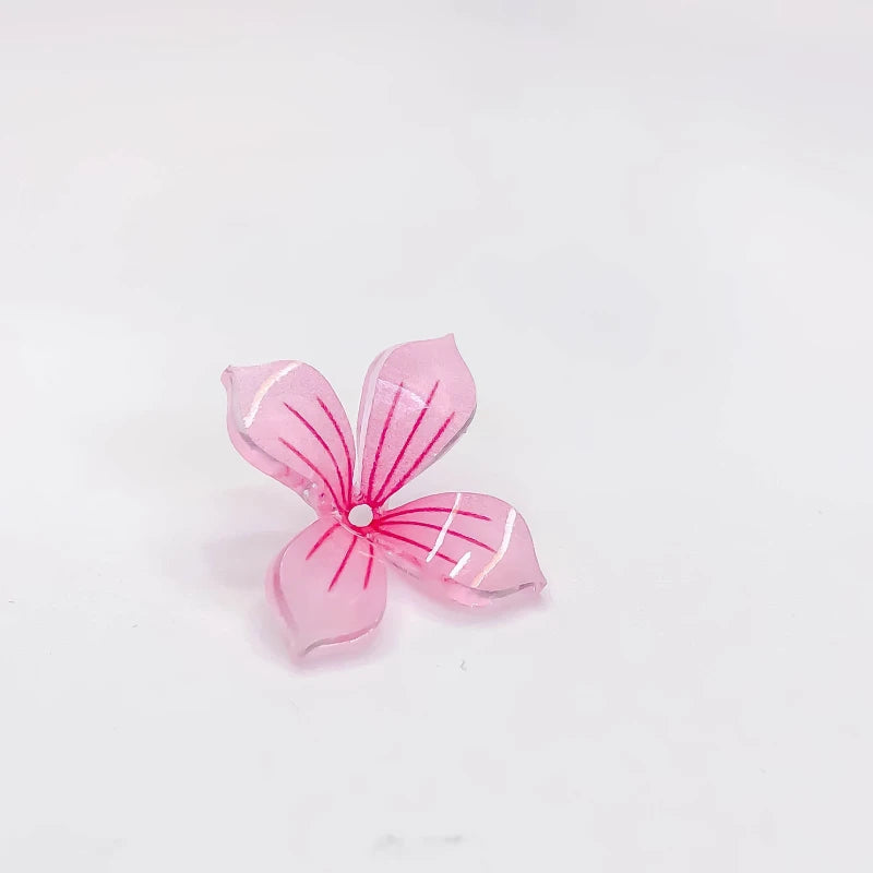 Resin Flower Beads Charms Earring Components DIY Jewelry