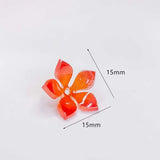Resin Flower Beads Charms Earring Components DIY Jewelry