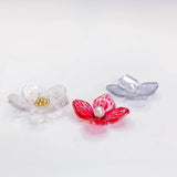 Resin Pearl Flower Charms for DIY Jewelry Making - 10pcs