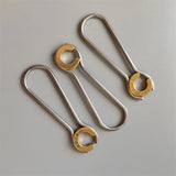 Brass Horseshoe Keychain 304 Stainless Steel Pure Copper Key Ring