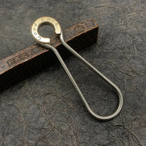 Brass Horseshoe Keychain 304 Stainless Steel Pure Copper Key Ring