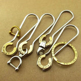 Brass Horseshoe Keychain 304 Stainless Steel Pure Copper Key Ring
