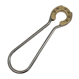 Brass Horseshoe Keychain 304 Stainless Steel Pure Copper Key Ring