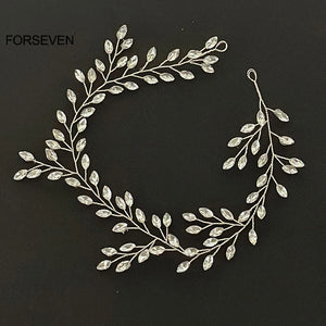 Rhinestone Bridal Headband Wedding Hair Vines Jewelry
