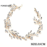 Rhinestone Bridal Headband Wedding Hair Vines Jewelry