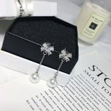 925 Silver Ball Ethnic Pearl Earrings for Women