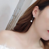 925 Silver Ball Ethnic Pearl Earrings for Women