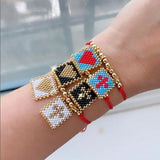 Boho Rope Chain Charm Bracelet for Women Girls