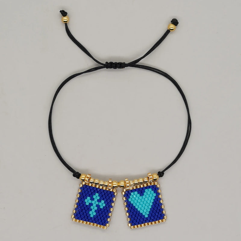 Boho Rope Chain Charm Bracelet for Women Girls