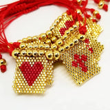 Boho Rope Chain Charm Bracelet for Women Girls
