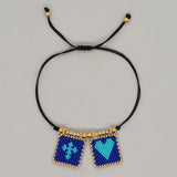 Boho Rope Chain Charm Bracelet for Women Girls