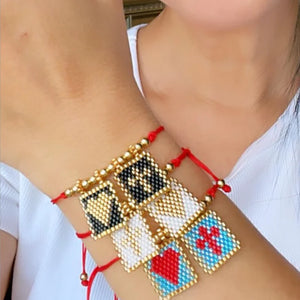 Boho Rope Chain Charm Bracelet for Women Girls