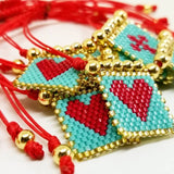 Boho Rope Chain Charm Bracelet for Women Girls