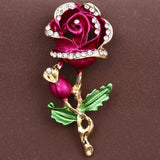 Rose Flower Brooch Pin for Women/Men Scarf Wedding Gift