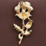 Rose Flower Brooch Pin for Women/Men Scarf Wedding Gift
