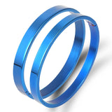 Stainless Steel Round Bangles Charm Bracelets Jewelry For Wedding