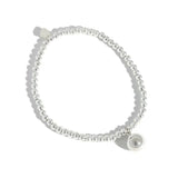 925 Sterling Silver Round Bead Ankle Bracelet for Women